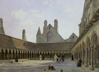 Der Kreuzgang von Mont Saint-Michel